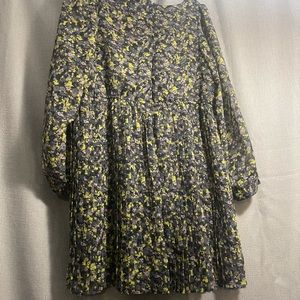 Used XXL gray and neon yellow polyester dress